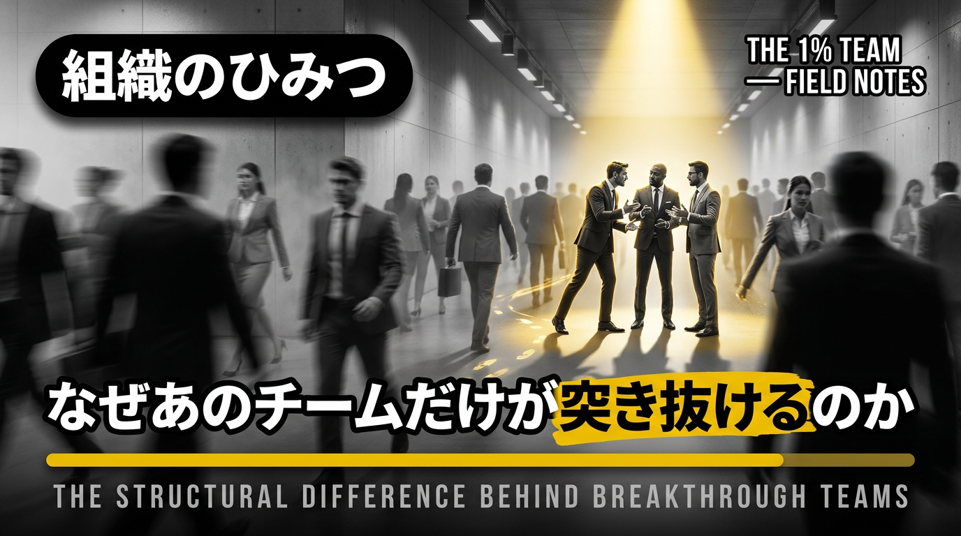 なぜあのチームが突き抜けるのか